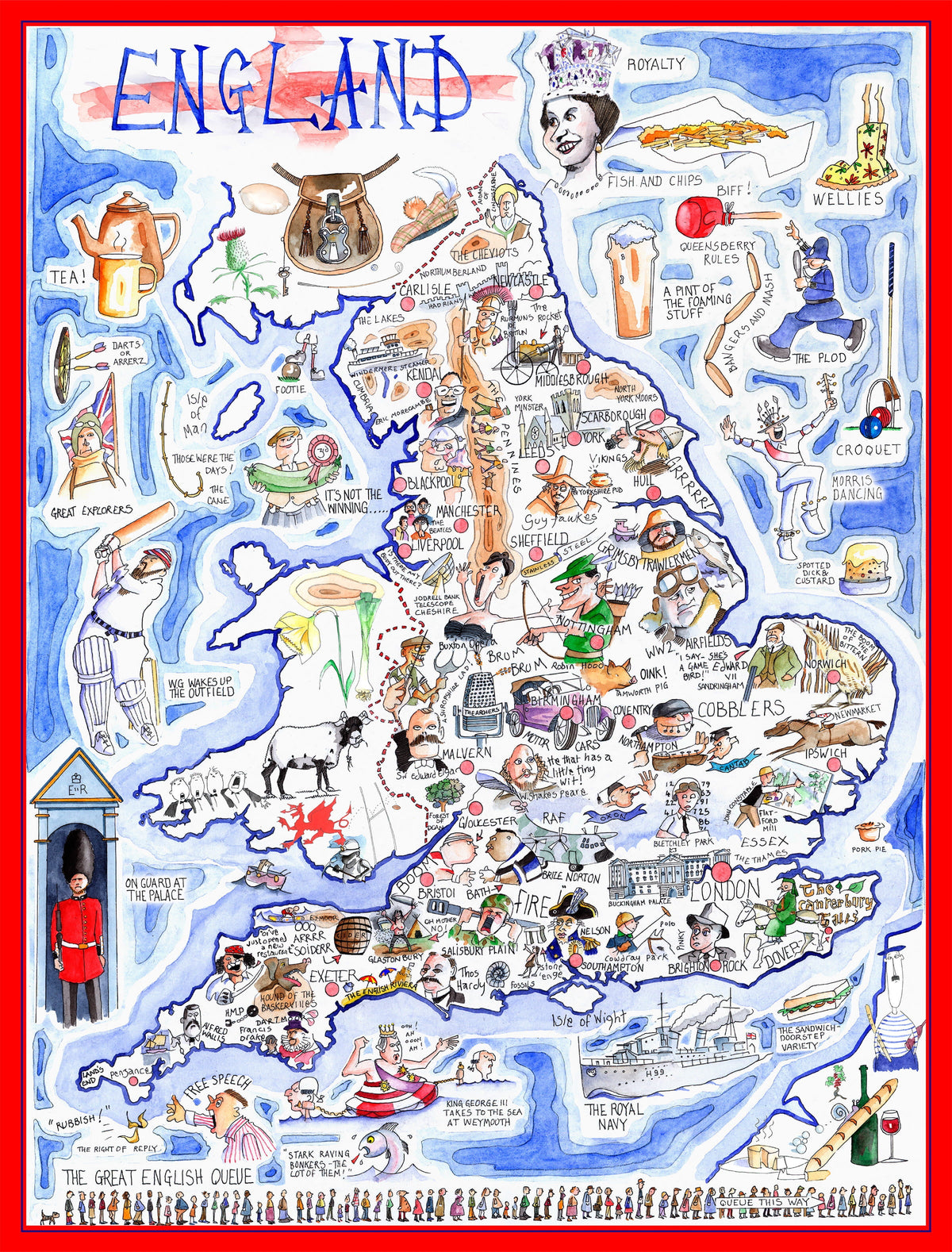 Map of England