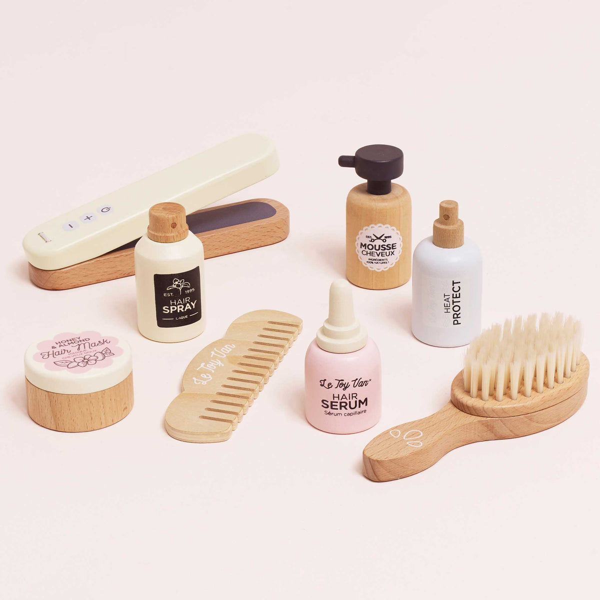 Hair Care & Straighteners Set wooden toy