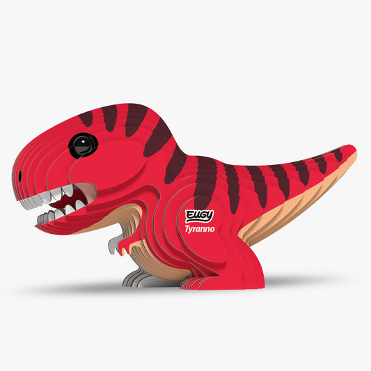 EUGY Tyranno sustainable 3D cardboard dinosaur model kit