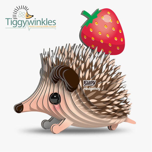 EUGY Hedgehog sustainable 3D cardboard model kit
