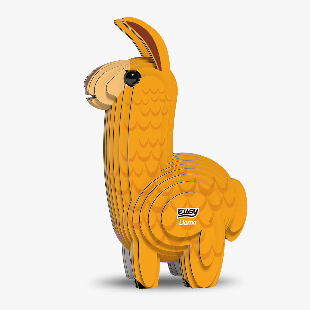 EUGY Llama sustainable 3D cardboard model kit