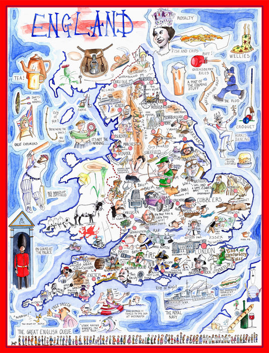 Map of England
