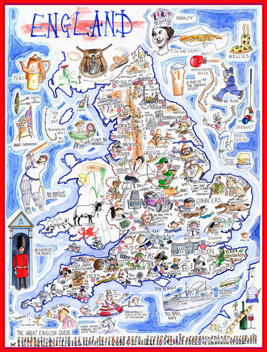 Map of England (wooden puzzle)
