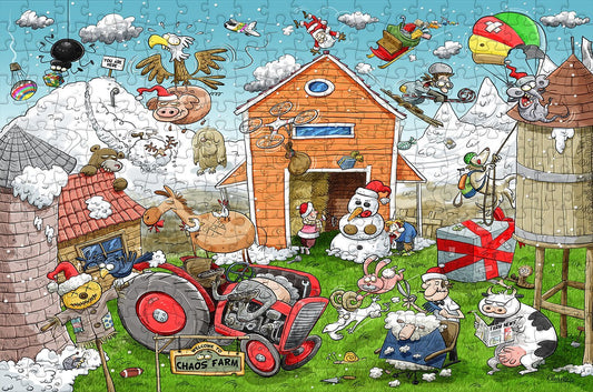 Christmas Chaos at the Farm Wooden