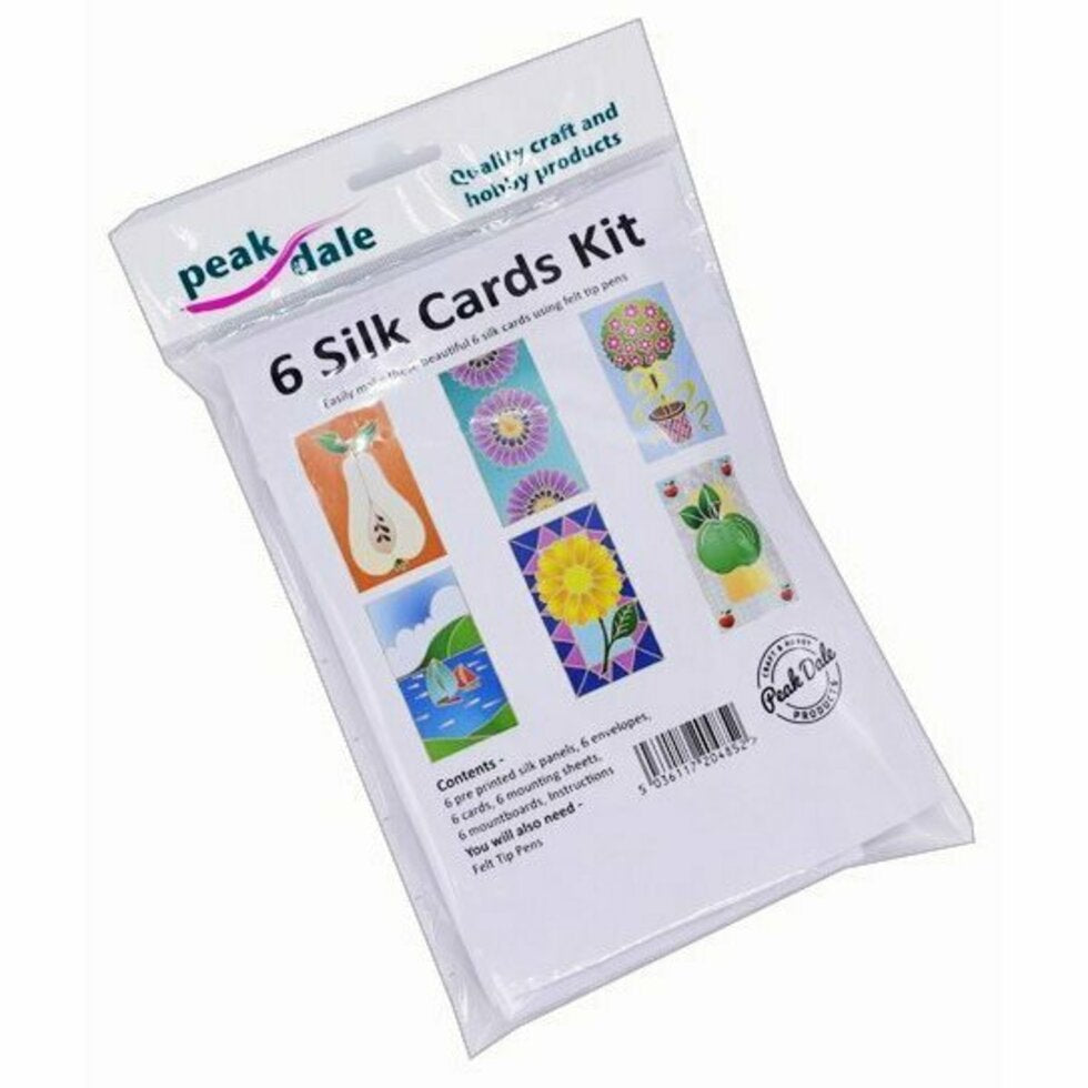 Silk Card Kit Assorted Designs 6 Pack