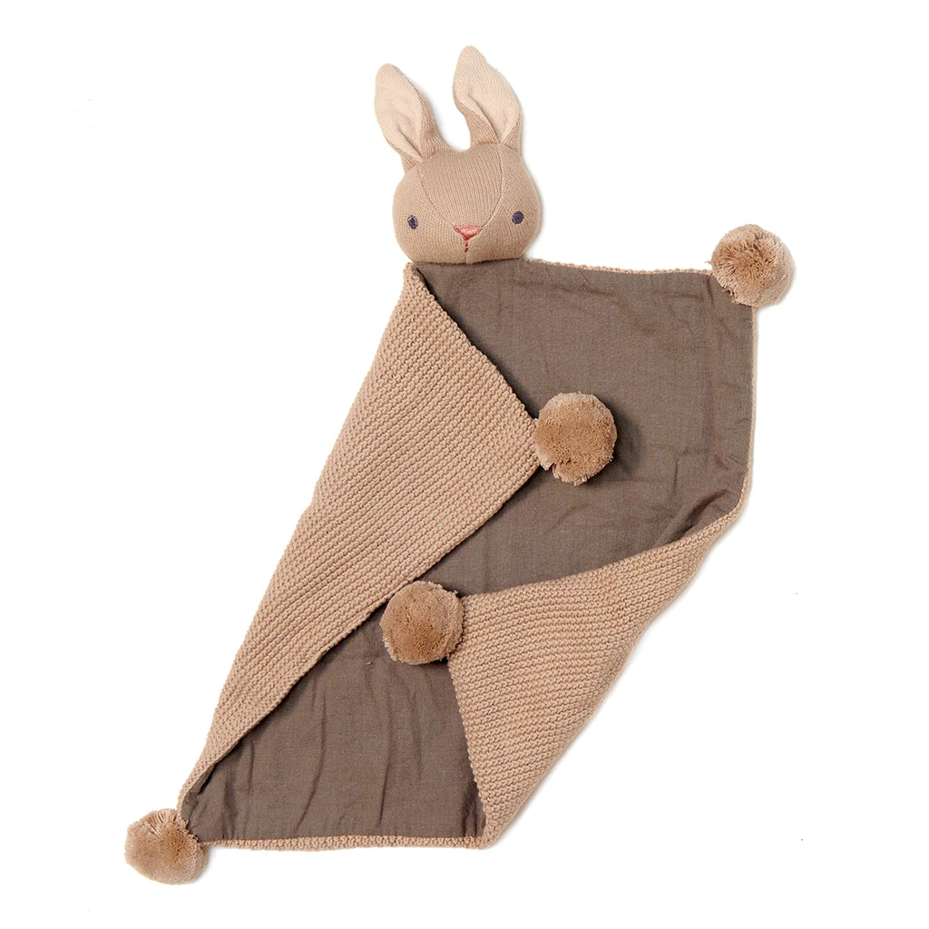 Baby Threads Taupe Bunny Comforter | Thread Bear