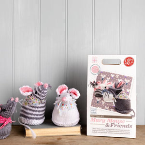 Mary Mouse & Friends Knitting Kit | The Craft Kit Company